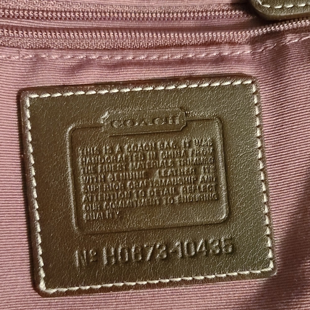 COACH Vintage Patchwork Madras Crossbody Shoulder Bag w/ Adjustable Strap - Picture 15 of 16